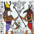 Bild und Symbol des Gottes Osiris