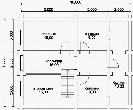 2 층 수준의 열린 목재 테라스의 단계별 건설-사진 보고서 프로젝트 계획의 특징